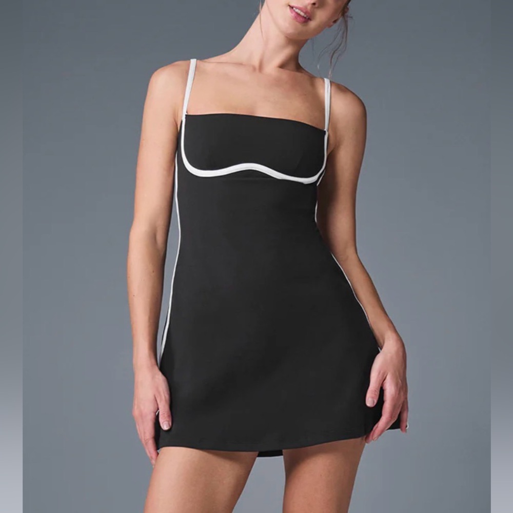 ALO Yoga Black and White Dress